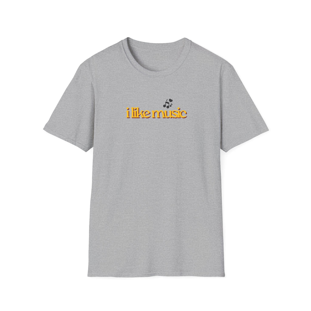 I Like Music T-Shirt – Minimalist Retro Music Note Tee