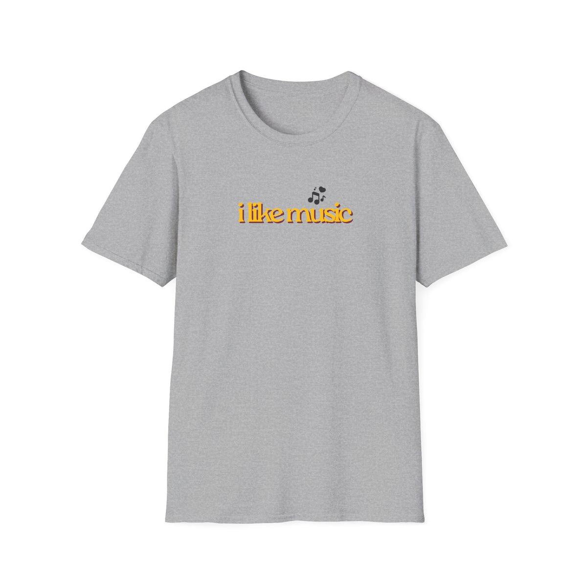 I Like Music T-Shirt – Minimalist Retro Music Note Tee