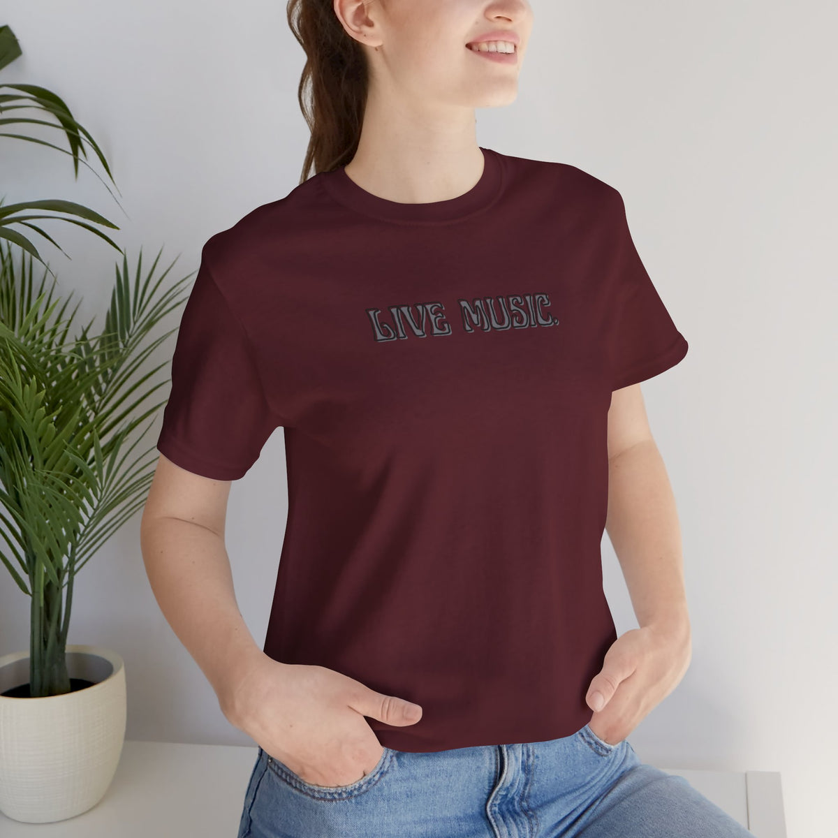 Live Music T-Shirt — Minimalist Concert Tee