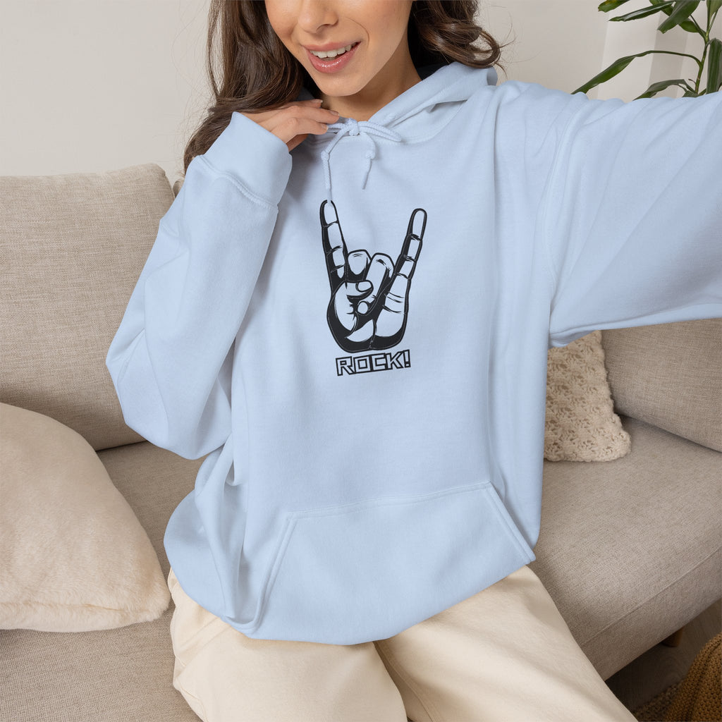 Rock On Hoodie — Cozy Graphic Pullover for Music Lovers