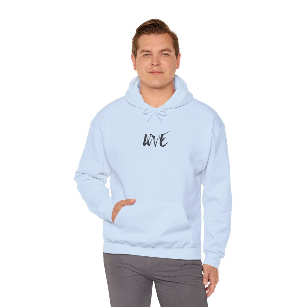 Love Script Hoodie — Minimalist Handwritten Love Pullover