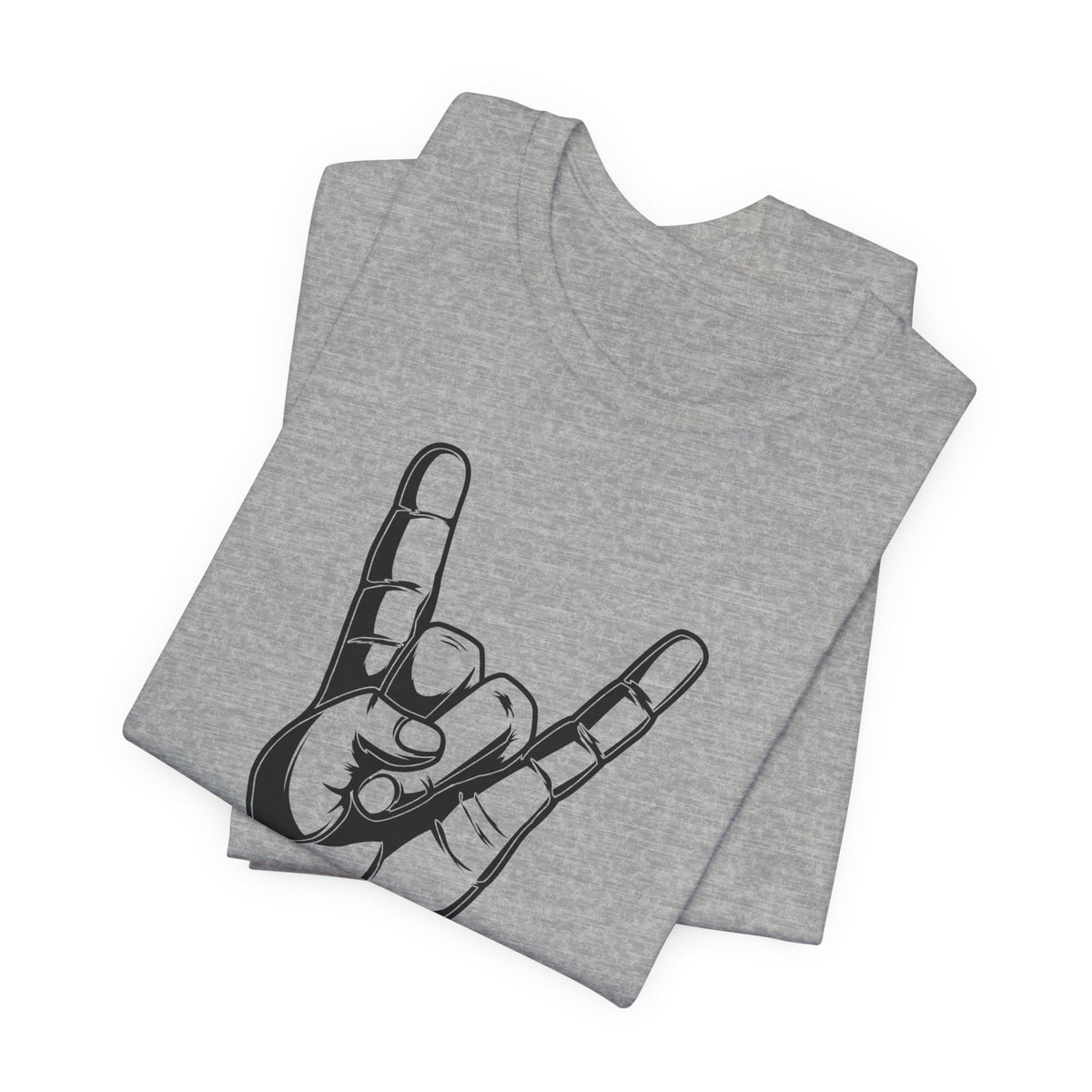 Rock Hand Graphic Tee – "Rock!" Band Concert T-Shirt