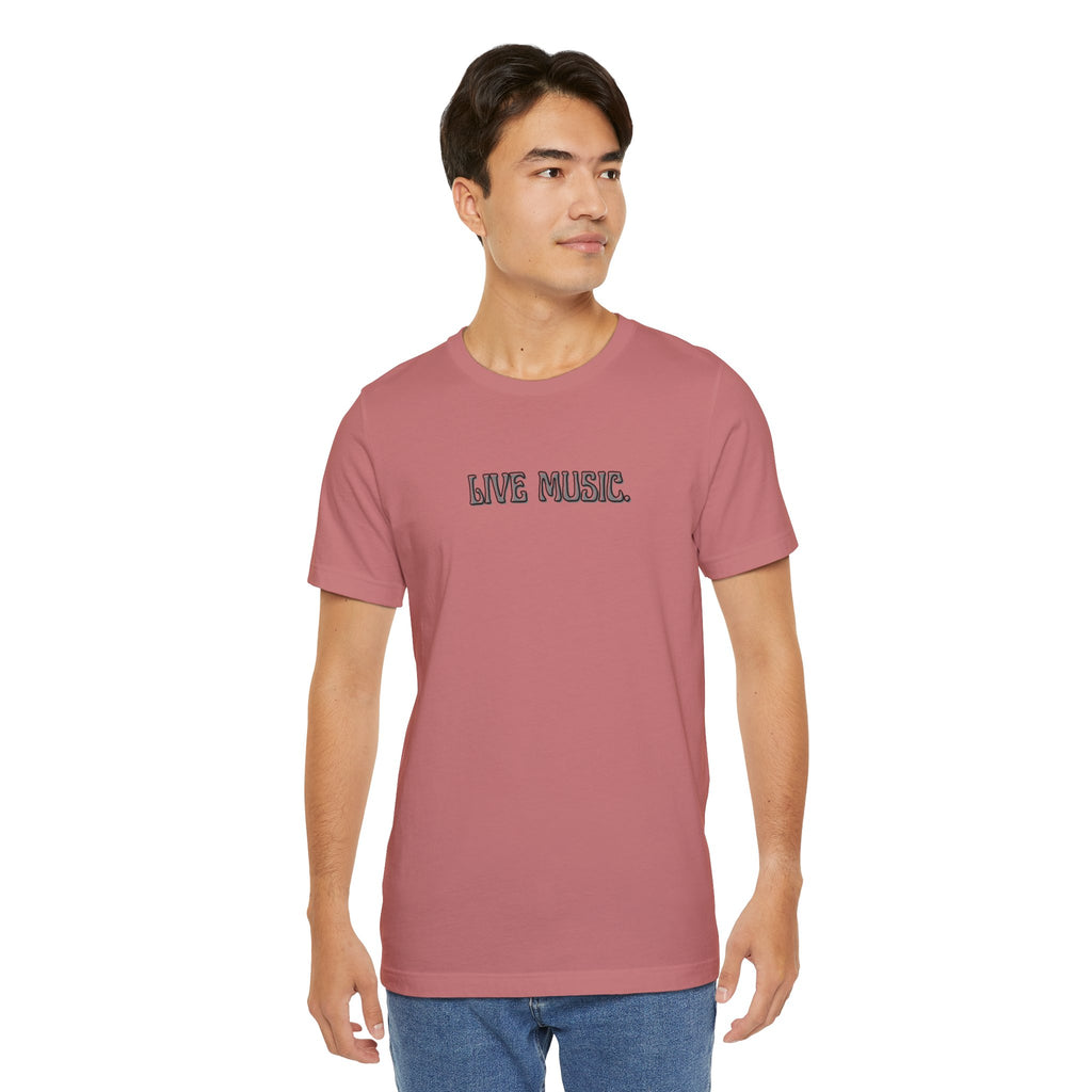 Live Music T-Shirt — Minimalist Concert Tee