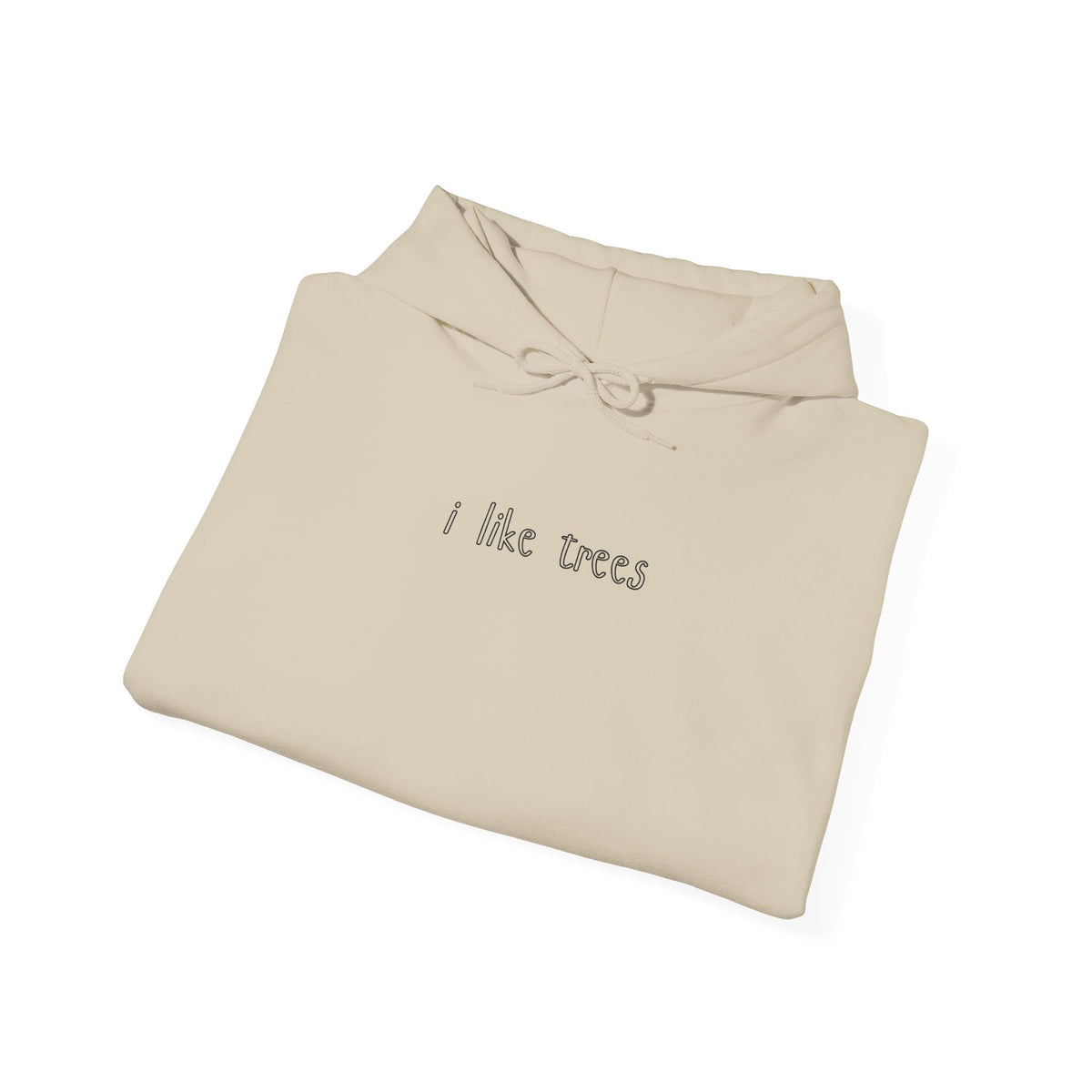I Like Trees Hoodie – Minimalist Nature Graphic Sweatshirt