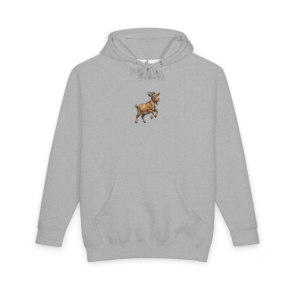 Goat Graphic Hoodie — Playful Farm Animal Pullover