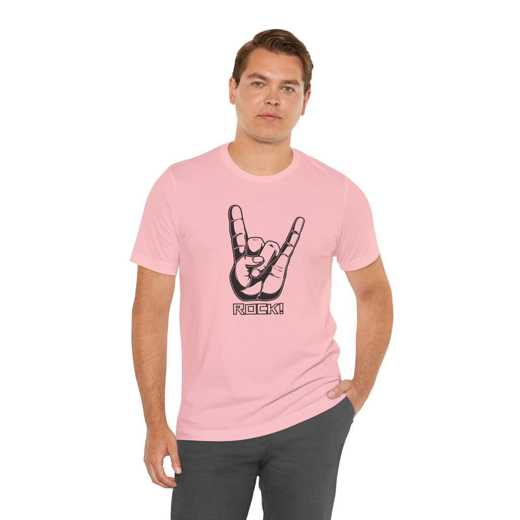 Rock Hand Graphic Tee – "Rock!" Band Concert T-Shirt