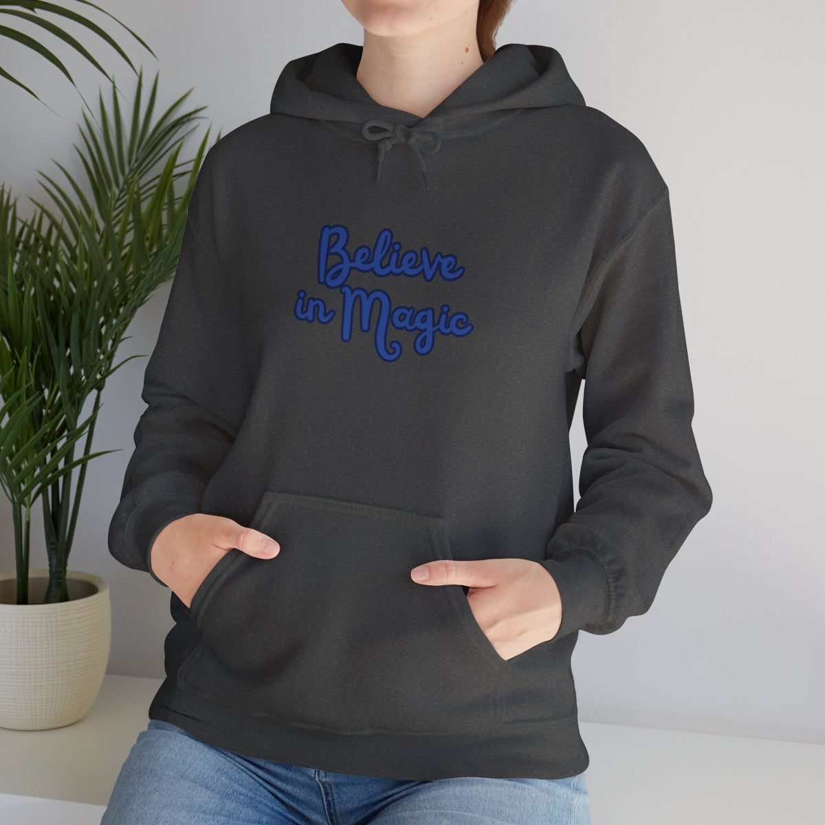 Believe in Magic Hoodie — Handwritten Script Comfort Pullover