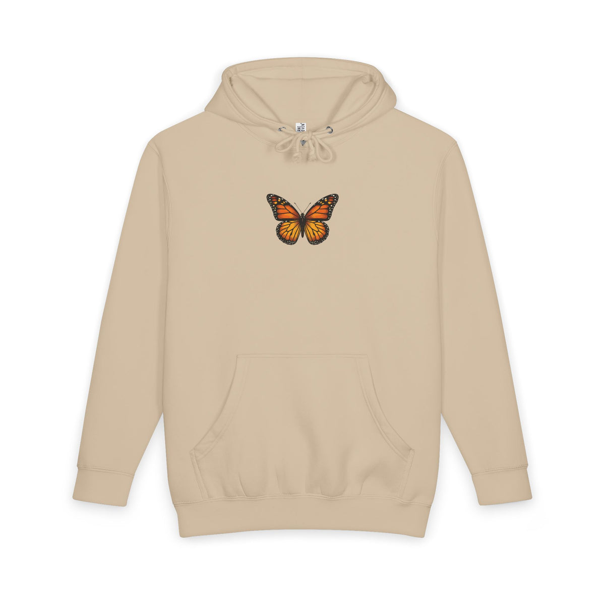 Monarch Butterfly Hoodie — Minimal Floral Butterfly Graphic Pullover