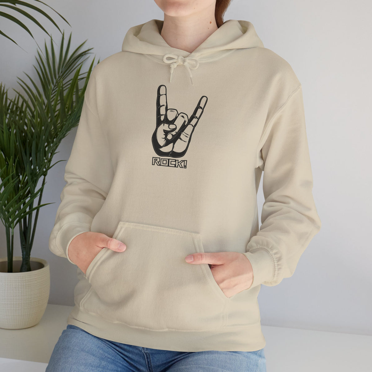 Rock On Hoodie — Cozy Graphic Pullover for Music Lovers