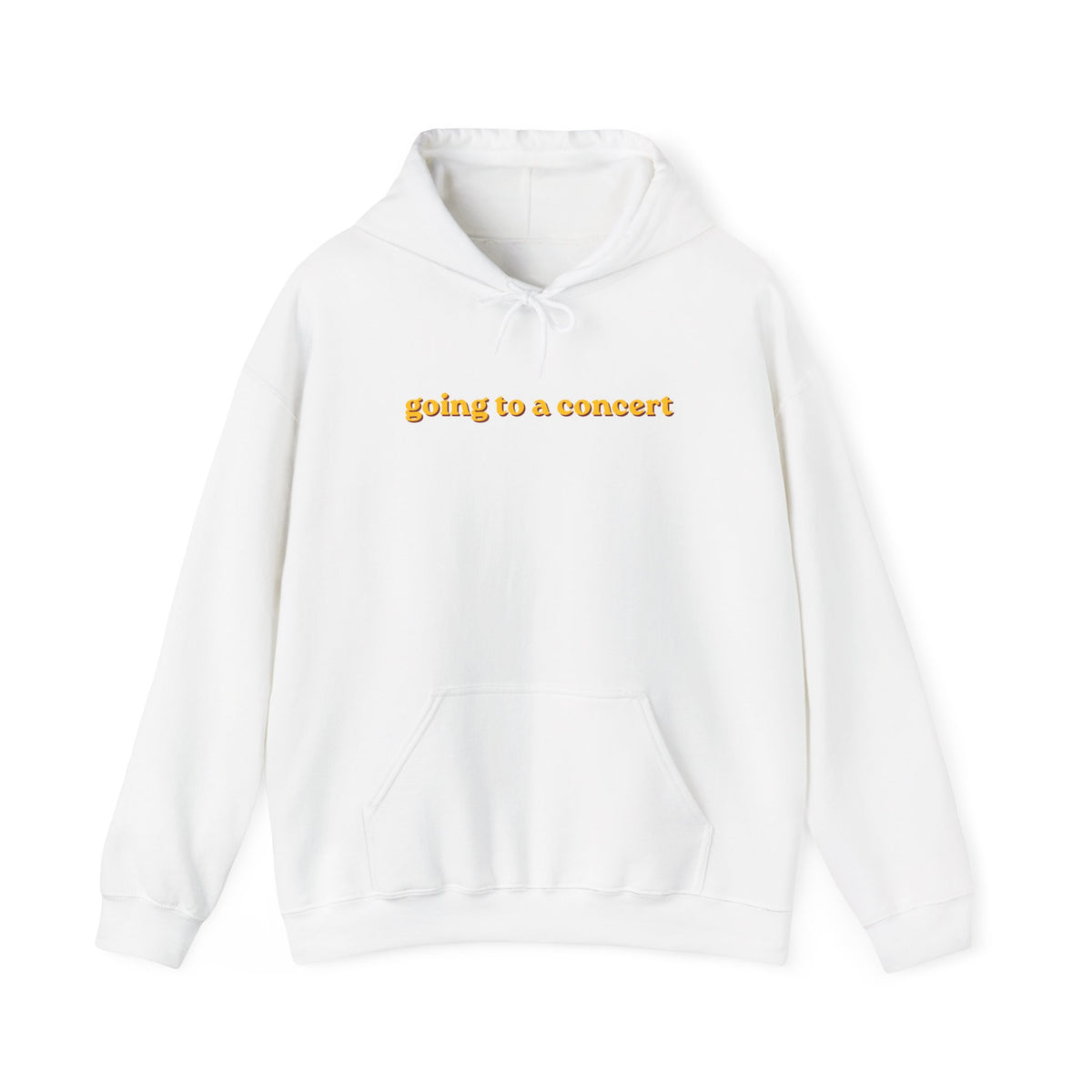 Hoodie — "going to a concert" Minimalist Music Lover Pullover