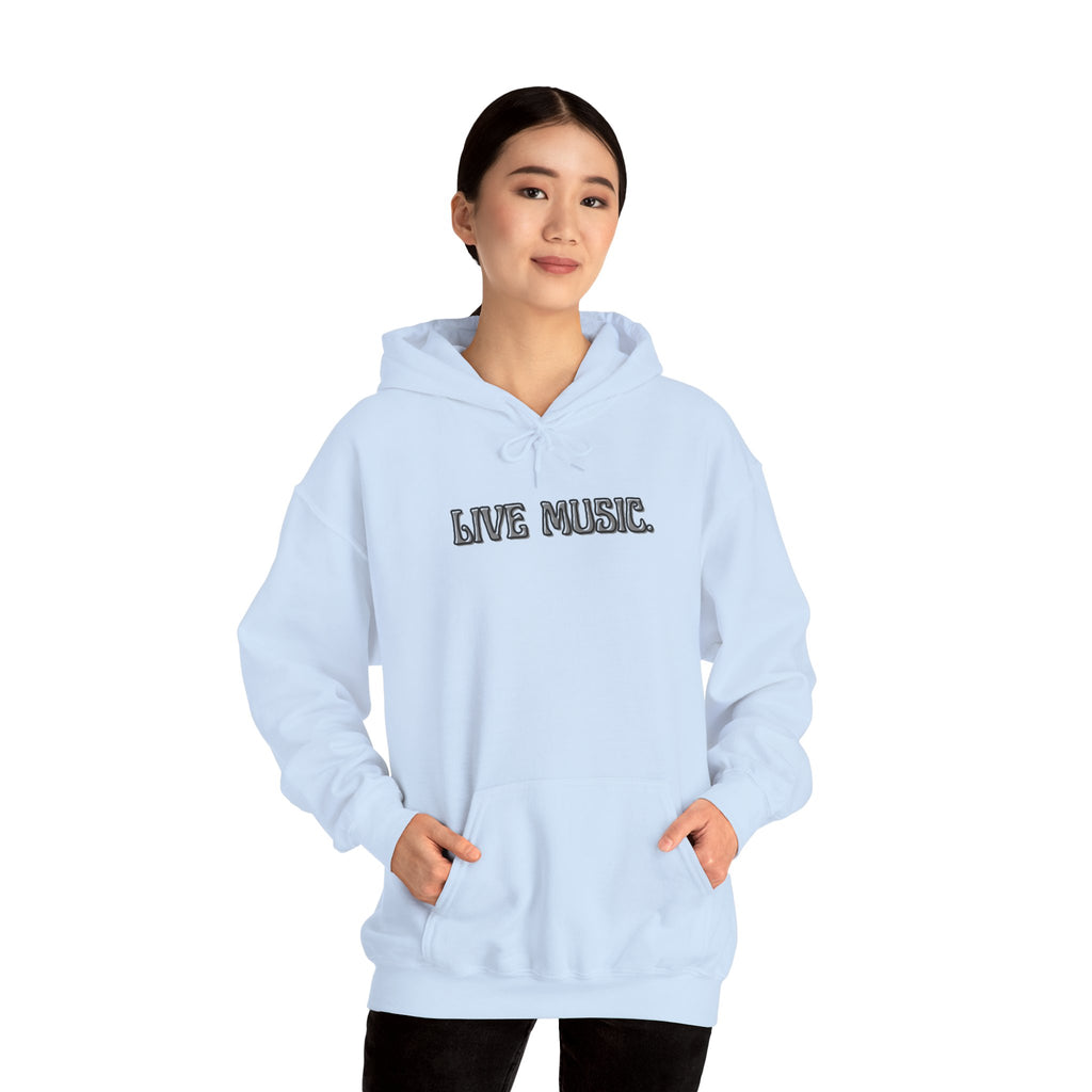 Live Music Hoodie — Vintage Band Tour Style Pullover for Music Lovers