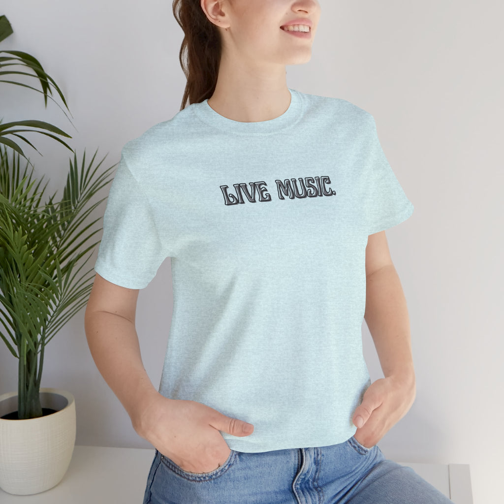 Live Music T-Shirt — Minimalist Concert Tee