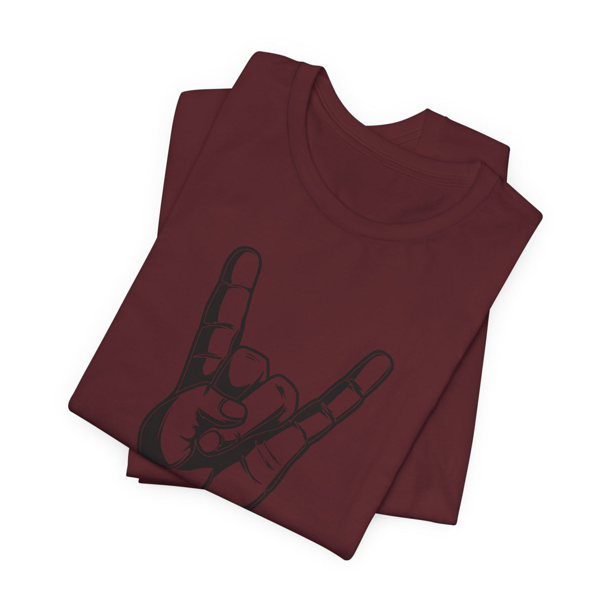 Rock Hand Graphic Tee – "Rock!" Band Concert T-Shirt