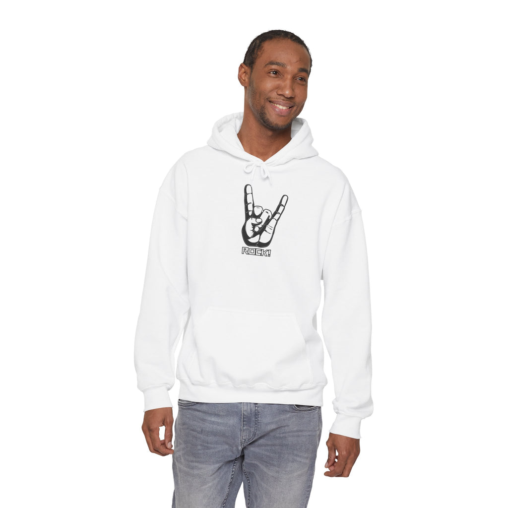 Rock On Hoodie — Cozy Graphic Pullover for Music Lovers