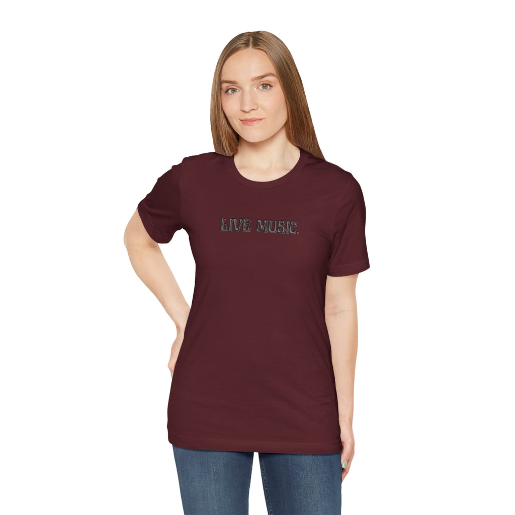 Live Music T-Shirt — Minimalist Concert Tee