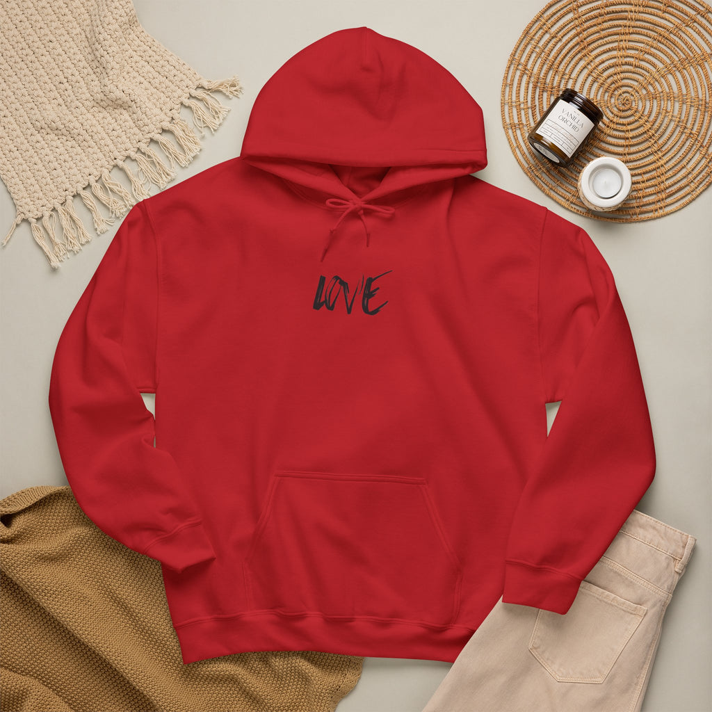 Love Script Hoodie — Minimalist Handwritten Love Pullover