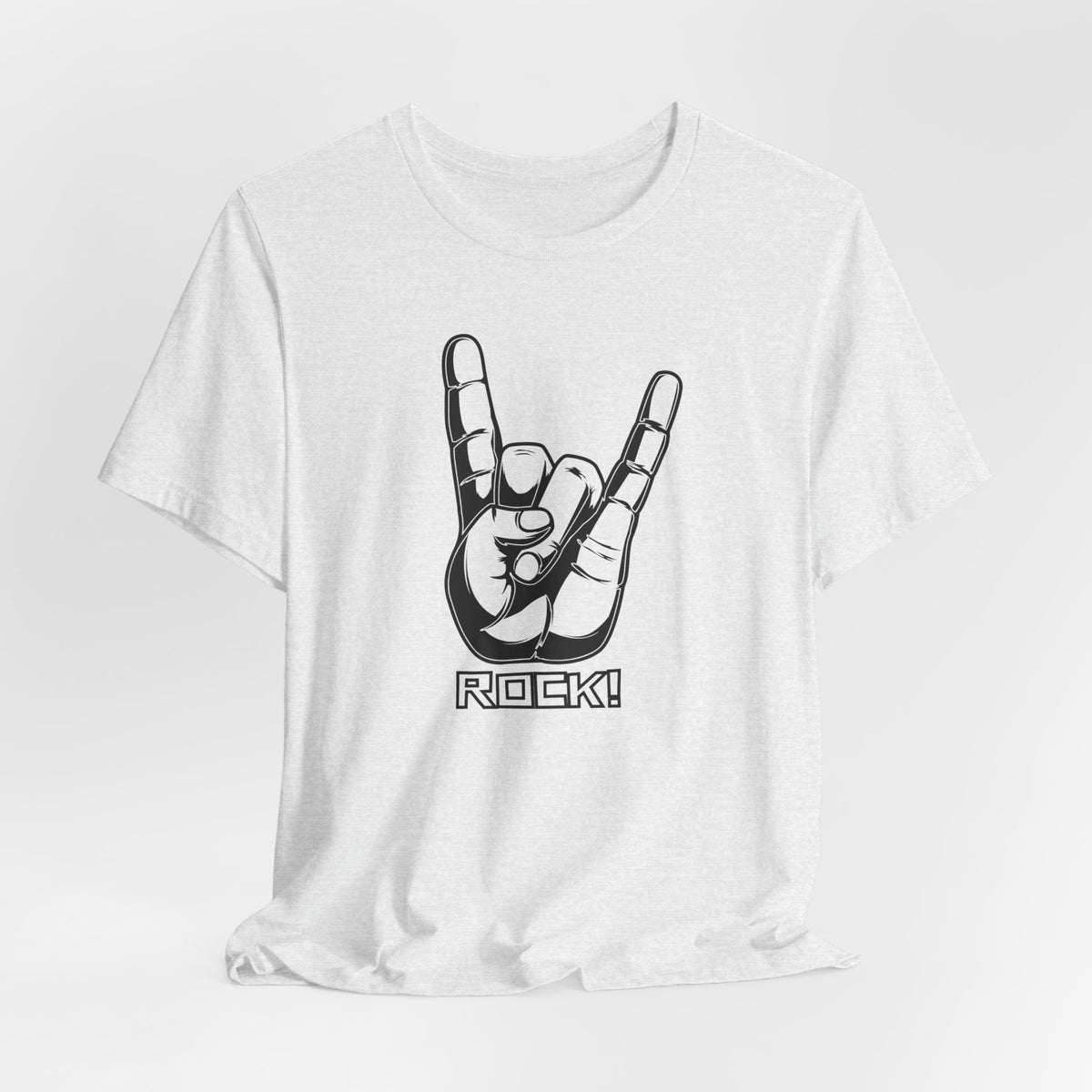 Rock Hand Graphic Tee – "Rock!" Band Concert T-Shirt