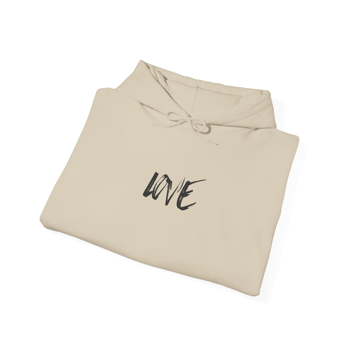 Love Script Hoodie — Minimalist Handwritten Love Pullover