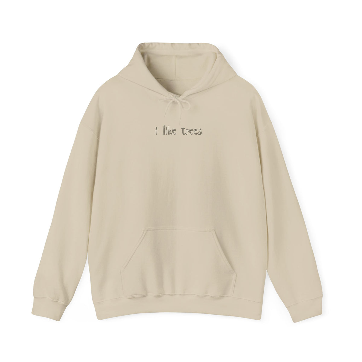 I Like Trees Hoodie – Minimalist Nature Graphic Sweatshirt