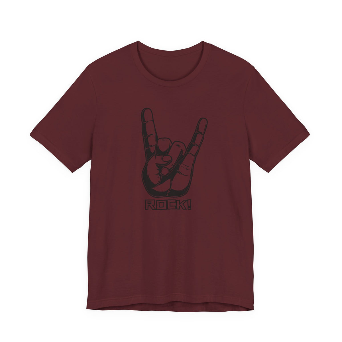 Rock Hand Graphic Tee – "Rock!" Band Concert T-Shirt