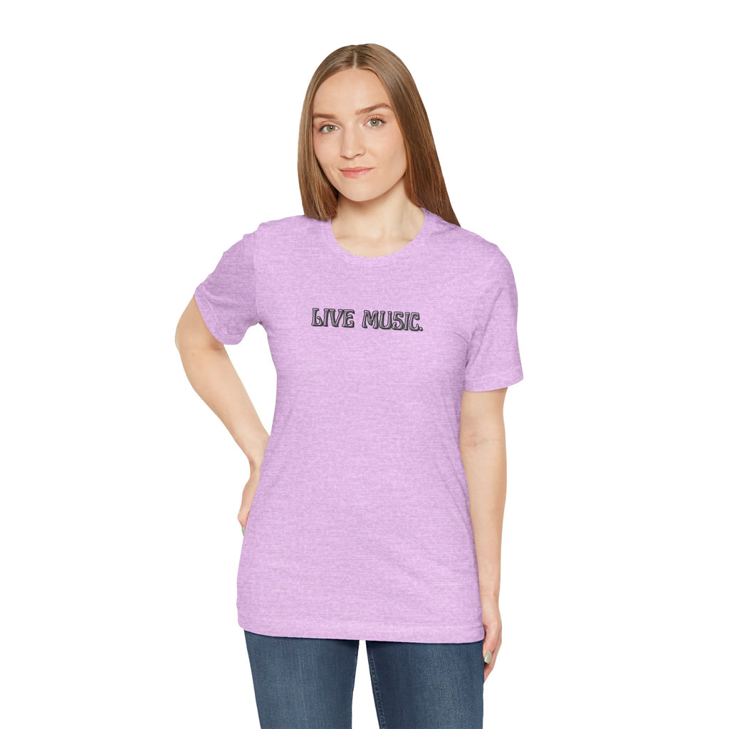 Live Music T-Shirt — Minimalist Concert Tee