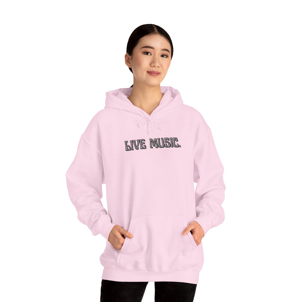 Live Music Hoodie — Vintage Band Tour Style Pullover for Music Lovers