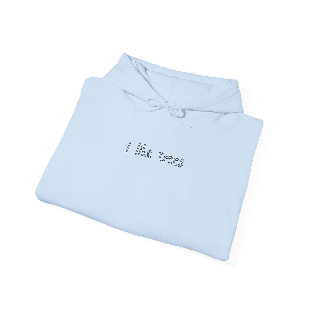 I Like Trees Hoodie – Minimalist Nature Graphic Sweatshirt