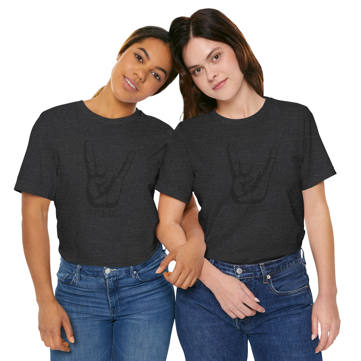Rock Hand Graphic Tee – "Rock!" Band Concert T-Shirt