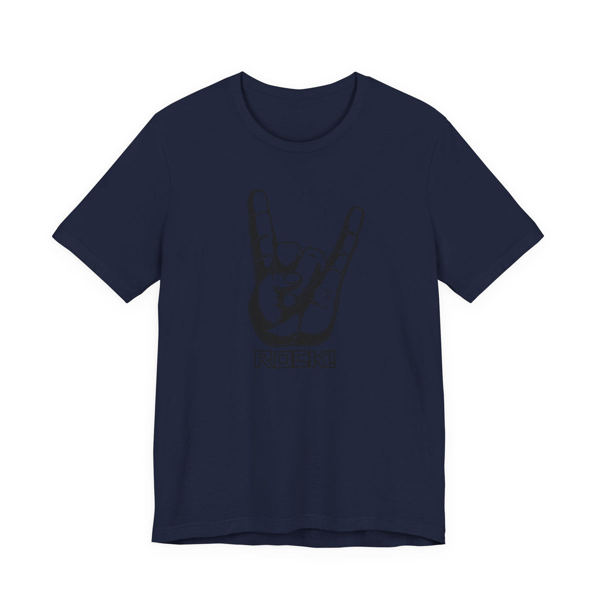 Rock Hand Graphic Tee – "Rock!" Band Concert T-Shirt