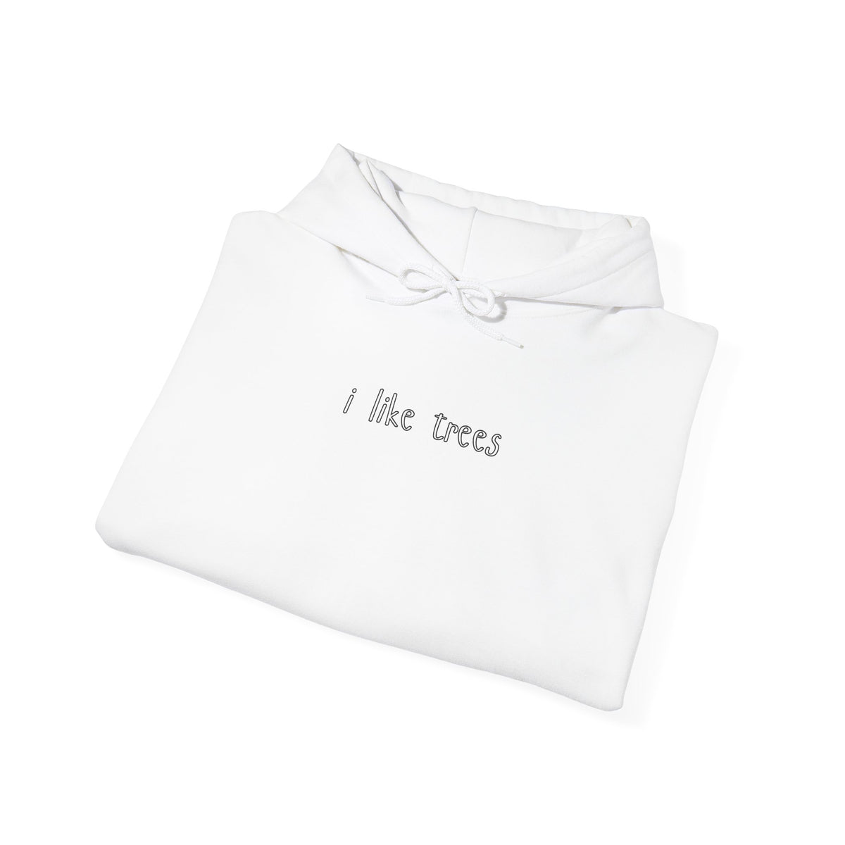 I Like Trees Hoodie – Minimalist Nature Graphic Sweatshirt