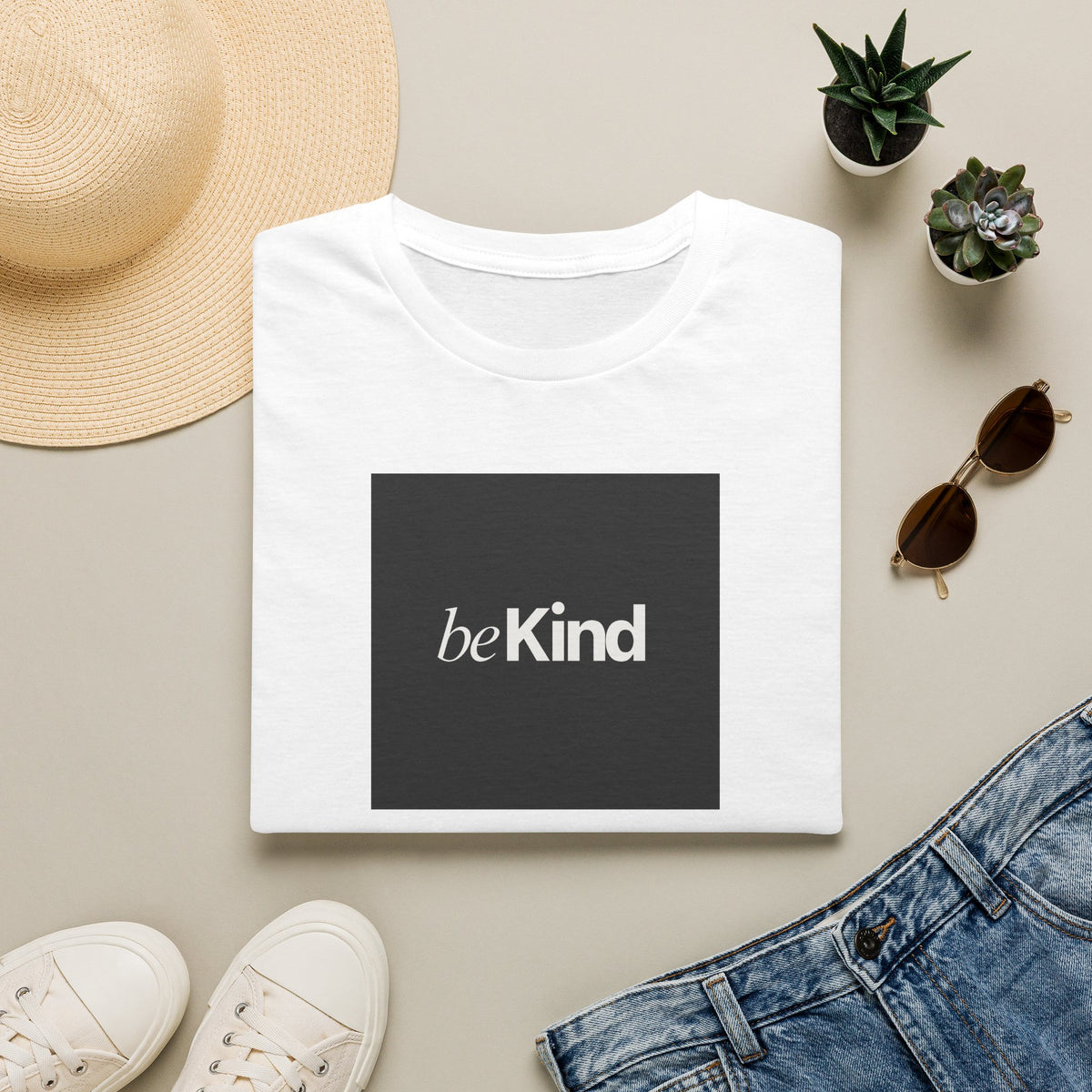 Be Kind Minimalist T-Shirt — Inspirational Positive Message Tee