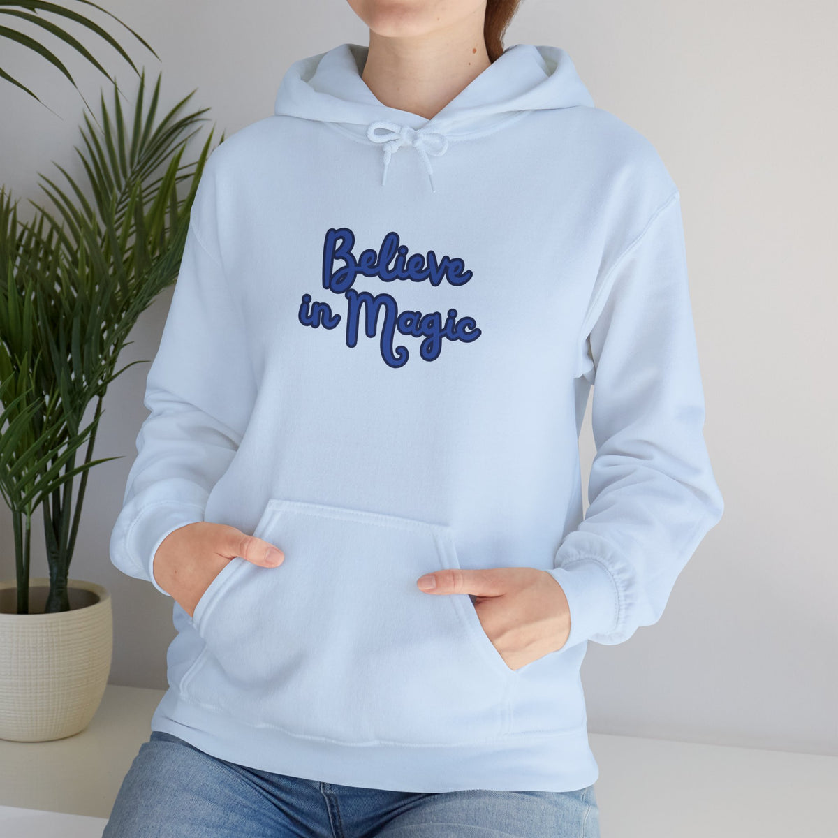 Believe in Magic Hoodie — Handwritten Script Comfort Pullover