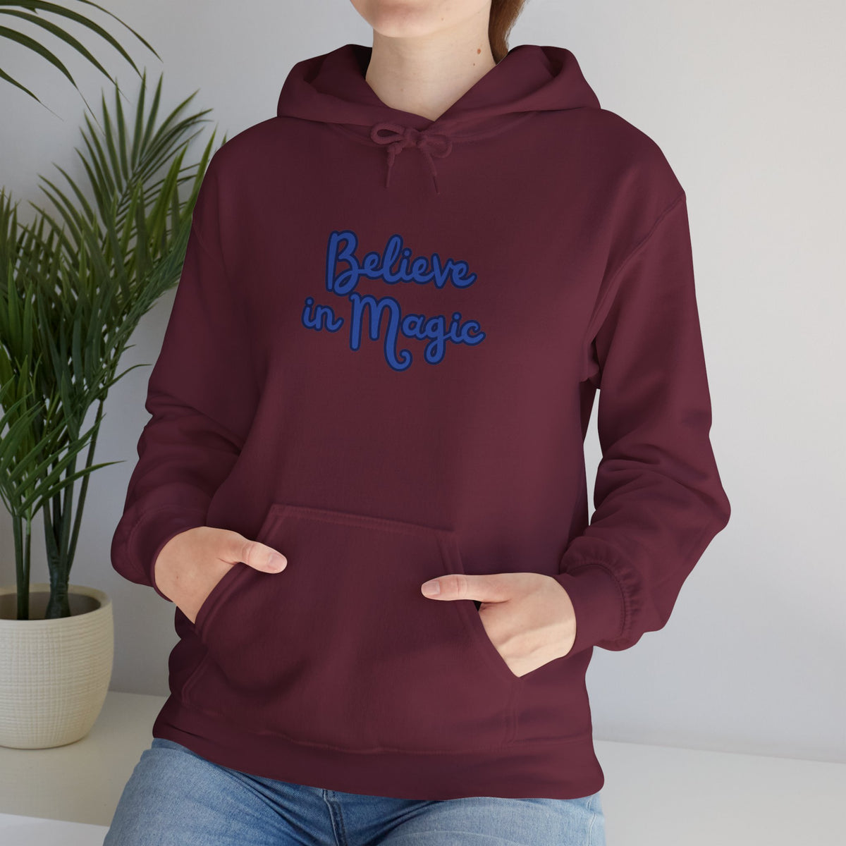 Believe in Magic Hoodie — Handwritten Script Comfort Pullover