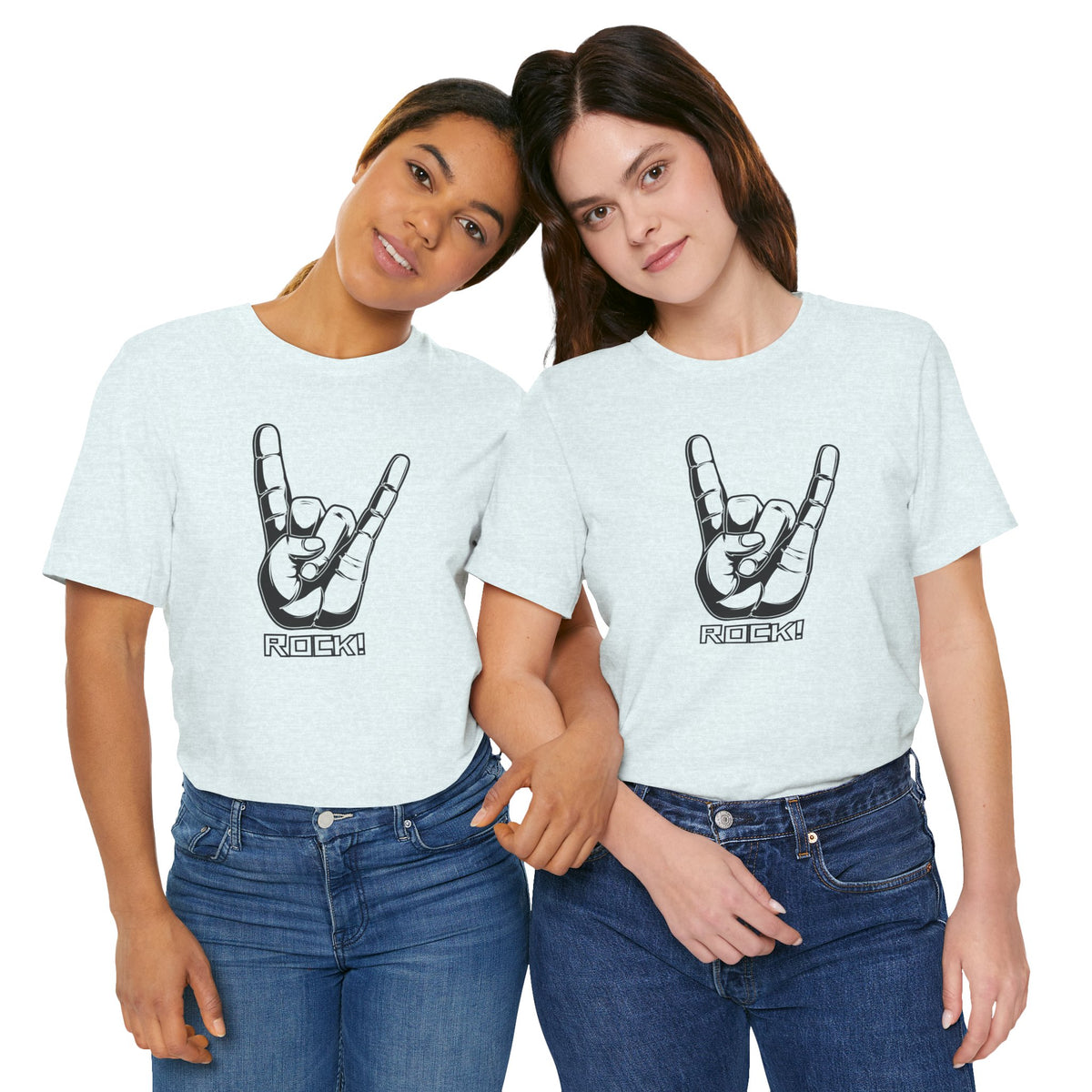 Rock Hand Graphic Tee – "Rock!" Band Concert T-Shirt