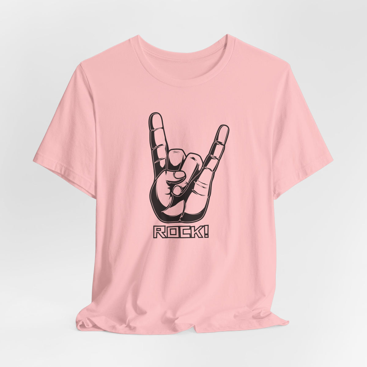 Rock Hand Graphic Tee – "Rock!" Band Concert T-Shirt