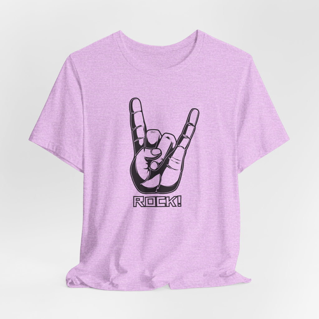Rock Hand Graphic Tee – "Rock!" Band Concert T-Shirt