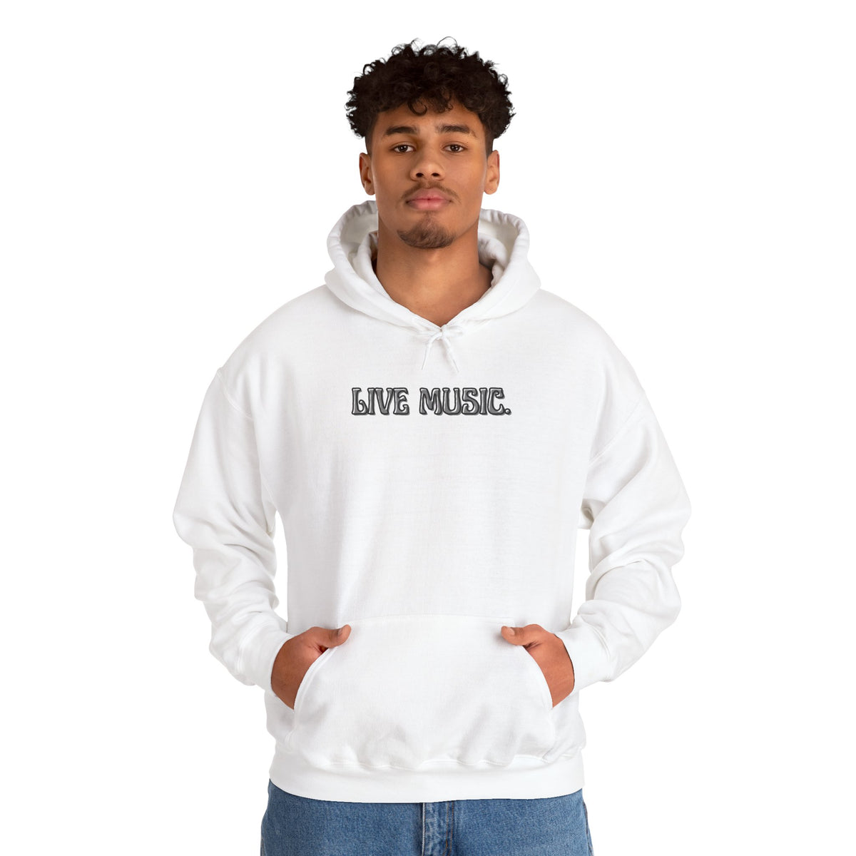 Live Music Hoodie — Vintage Band Tour Style Pullover for Music Lovers