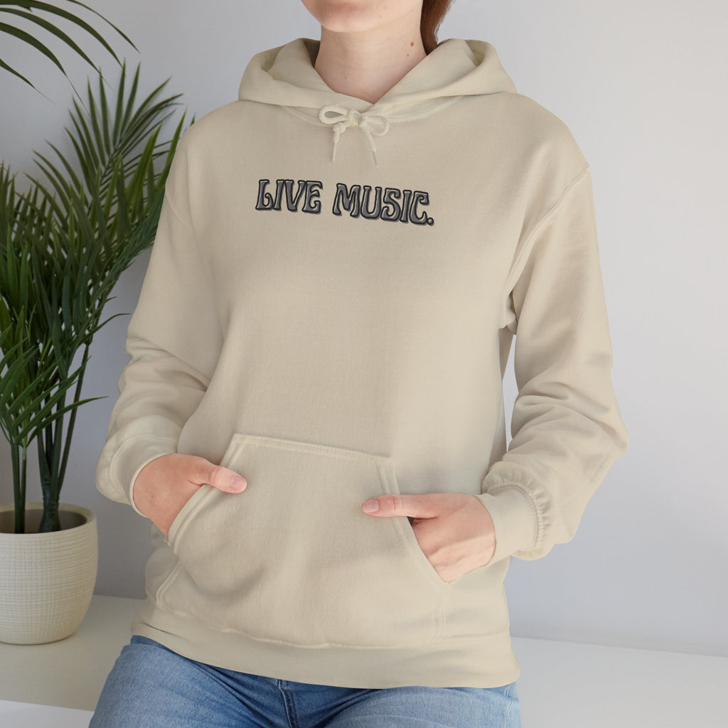 Live Music Hoodie — Vintage Band Tour Style Pullover for Music Lovers