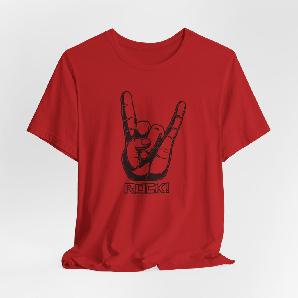 Rock Hand Graphic Tee – "Rock!" Band Concert T-Shirt