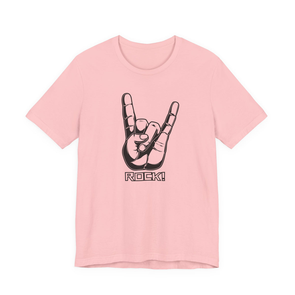 Rock Hand Graphic Tee – "Rock!" Band Concert T-Shirt