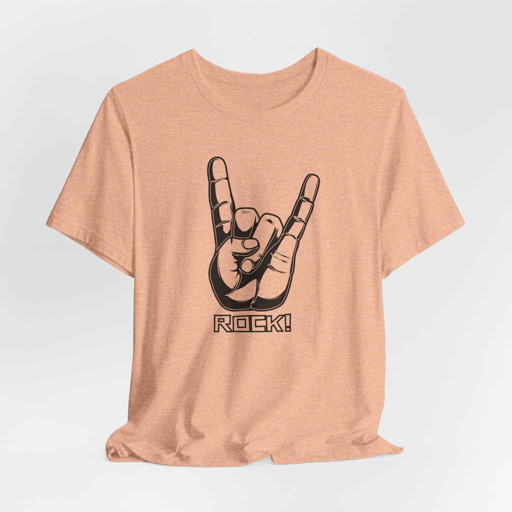 Rock Hand Graphic Tee – "Rock!" Band Concert T-Shirt