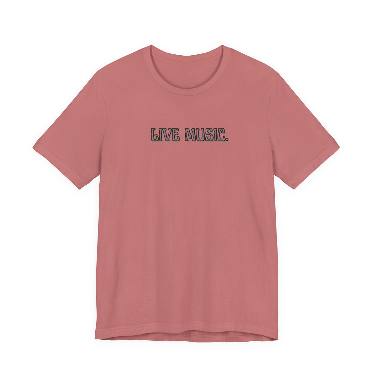 Live Music T-Shirt — Minimalist Concert Tee