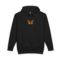 Monarch Butterfly Hoodie — Minimal Floral Butterfly Graphic Pullover