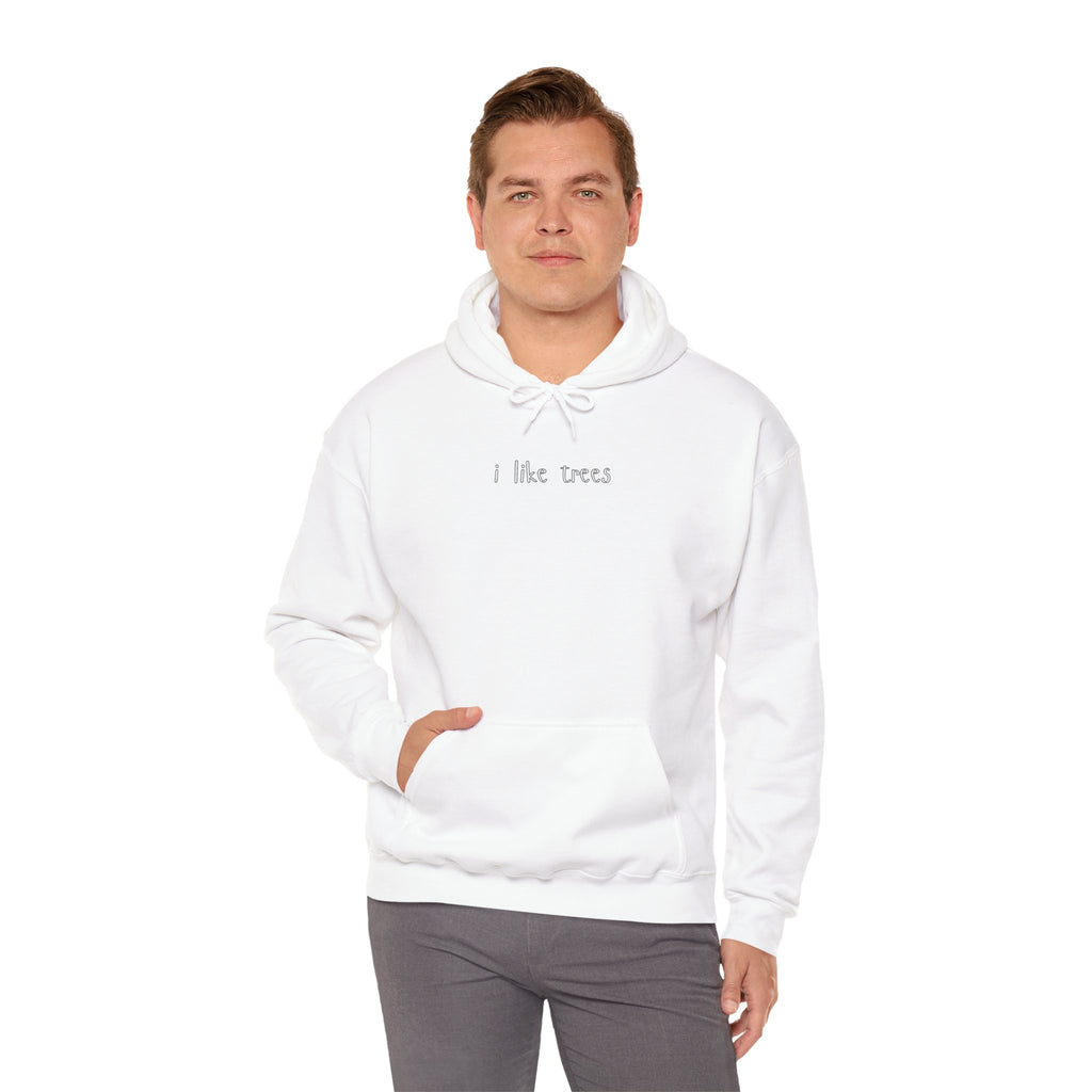 I Like Trees Hoodie – Minimalist Nature Graphic Sweatshirt