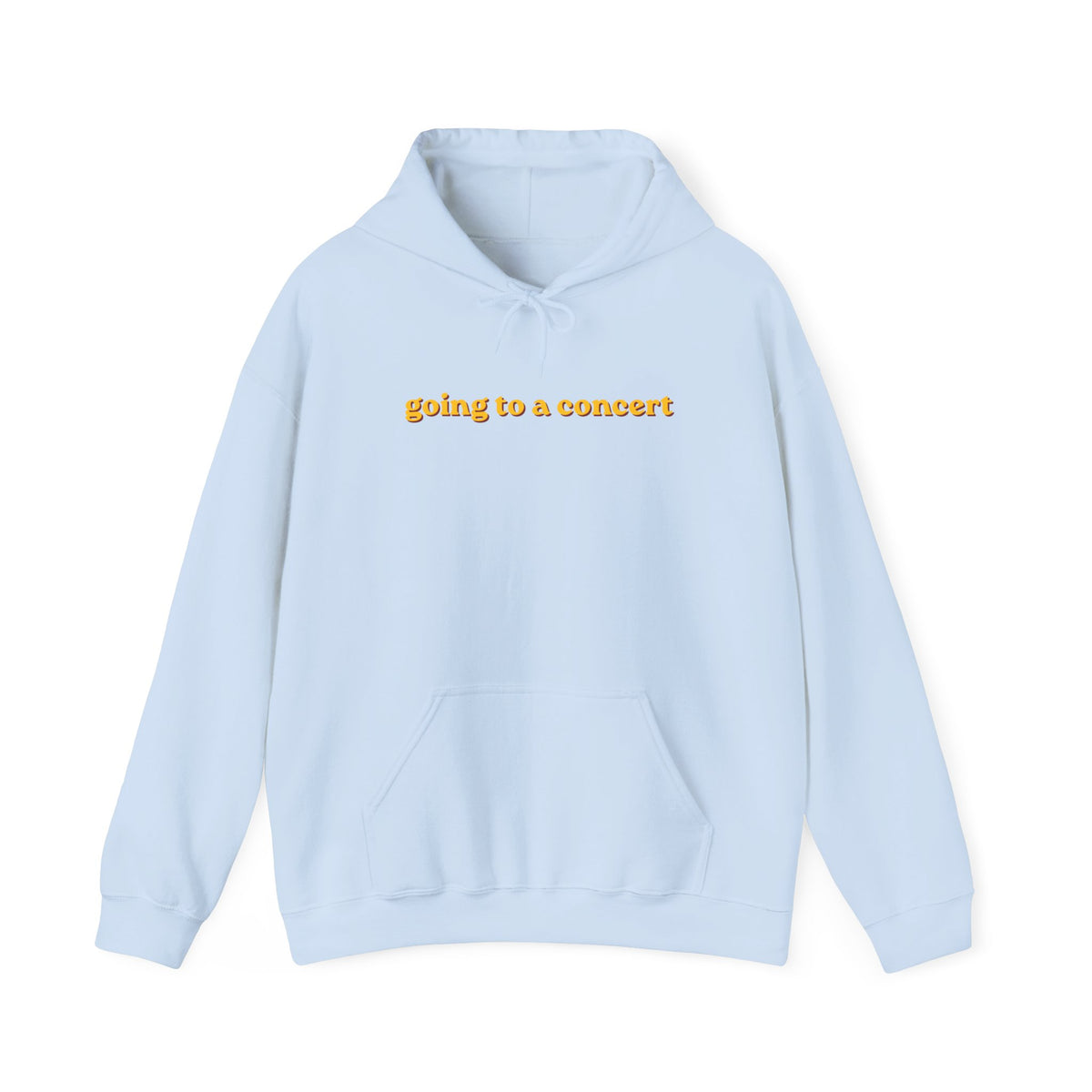 Hoodie — "going to a concert" Minimalist Music Lover Pullover