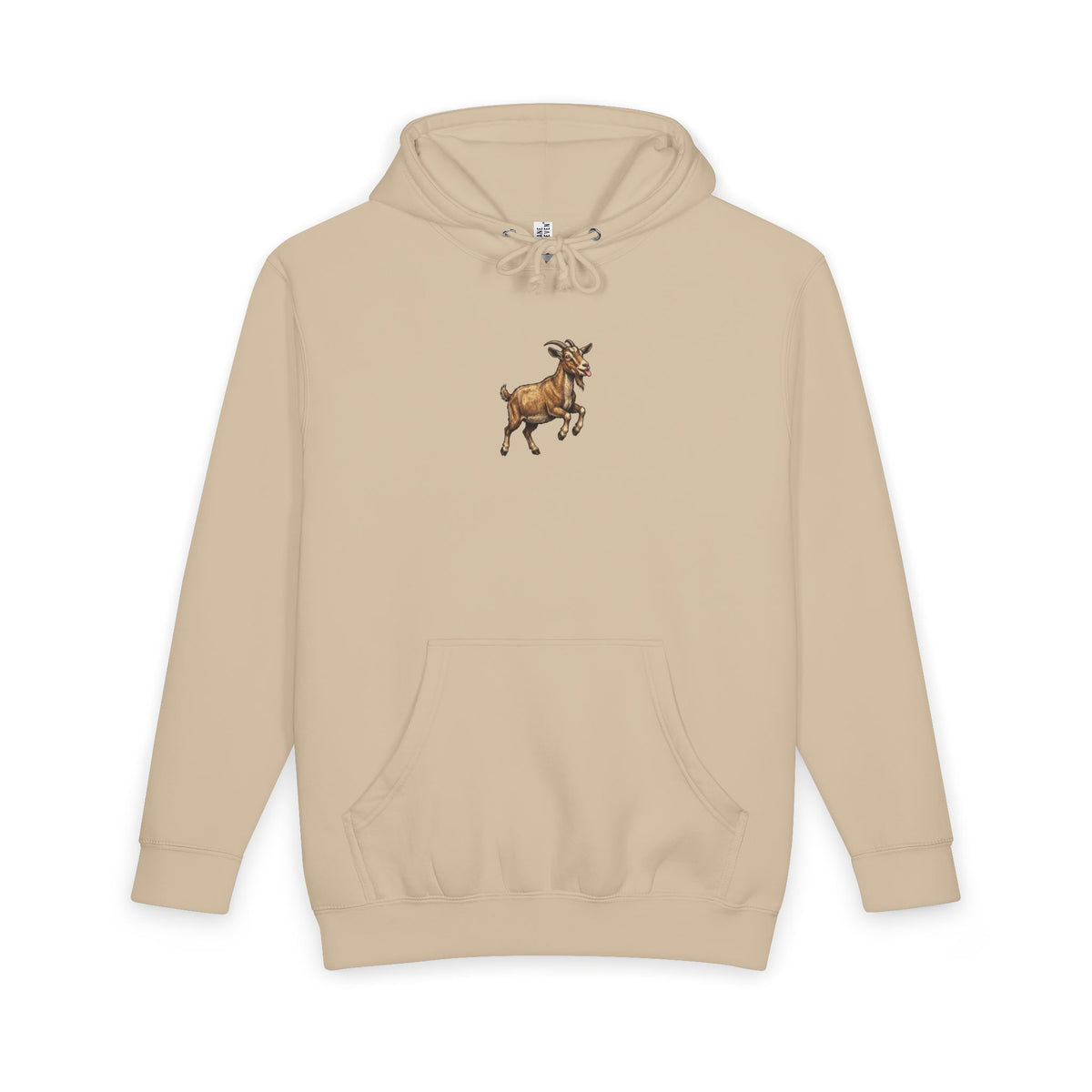 Goat Graphic Hoodie — Playful Farm Animal Pullover