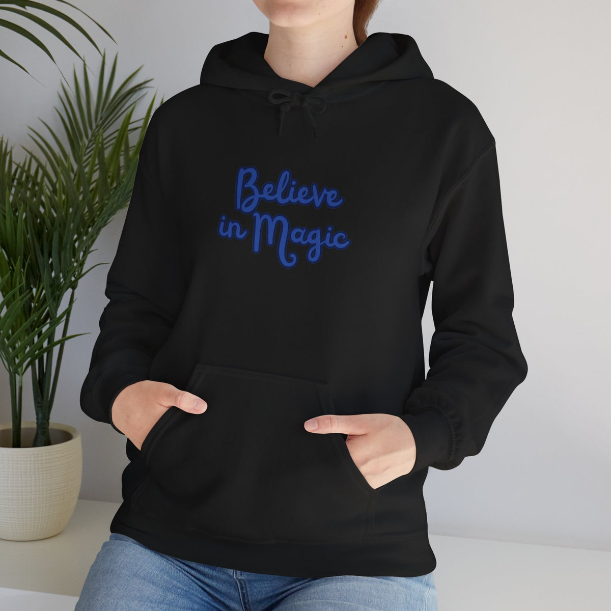 Believe in Magic Hoodie — Handwritten Script Comfort Pullover