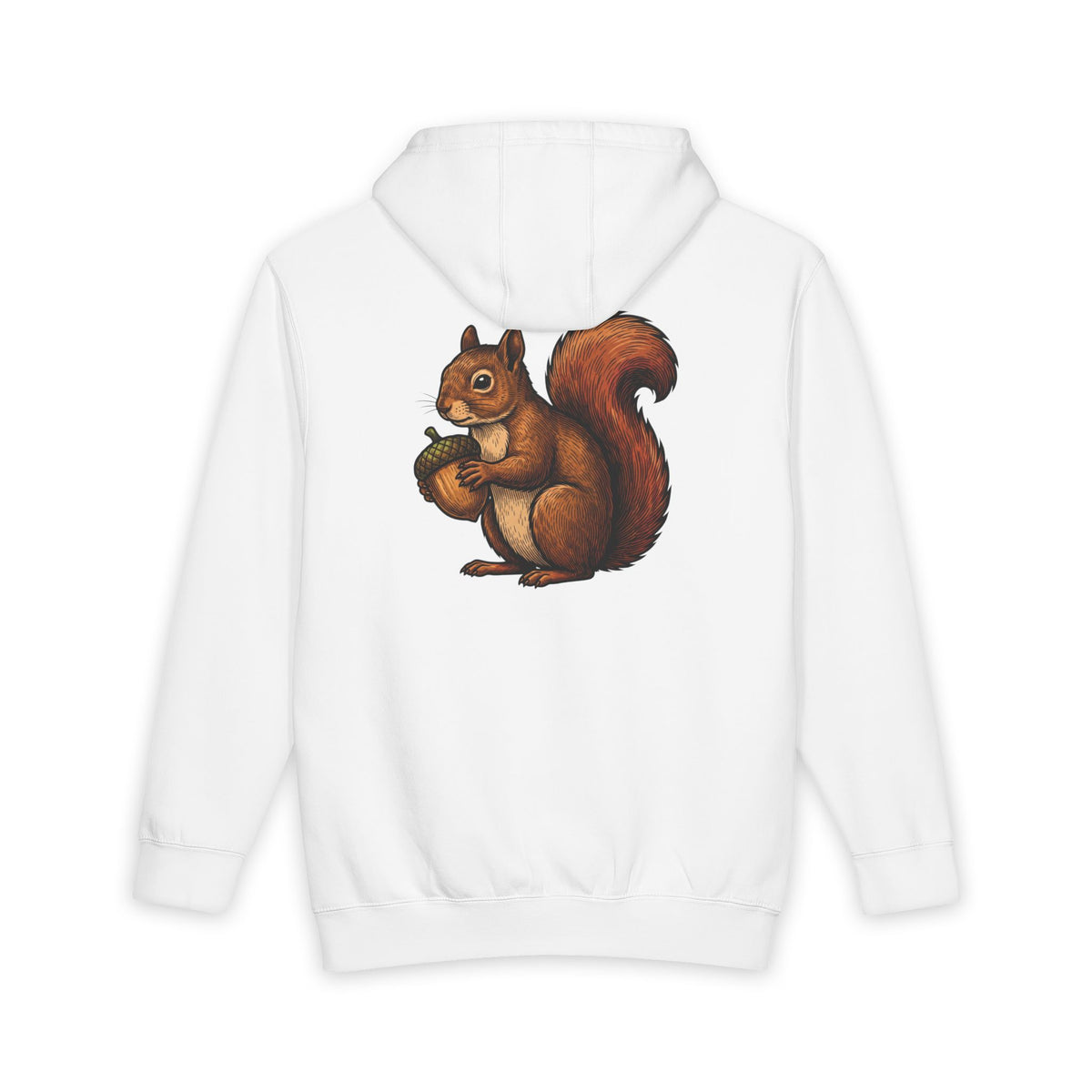 Squirrel Graphic Hoodie – Cute Acorn Forest Crewneck