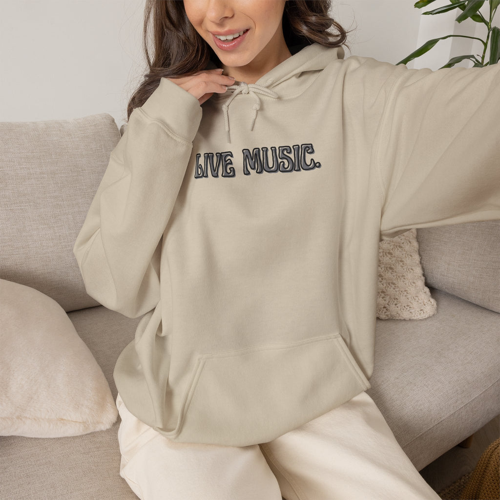 Live Music Hoodie — Vintage Band Tour Style Pullover for Music Lovers