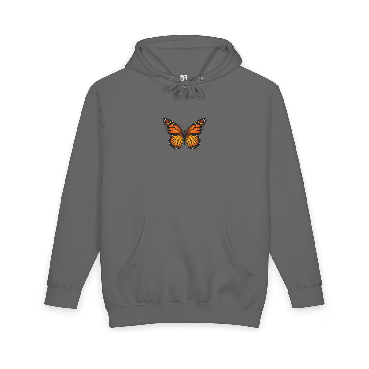 Monarch Butterfly Hoodie — Minimal Floral Butterfly Graphic Pullover